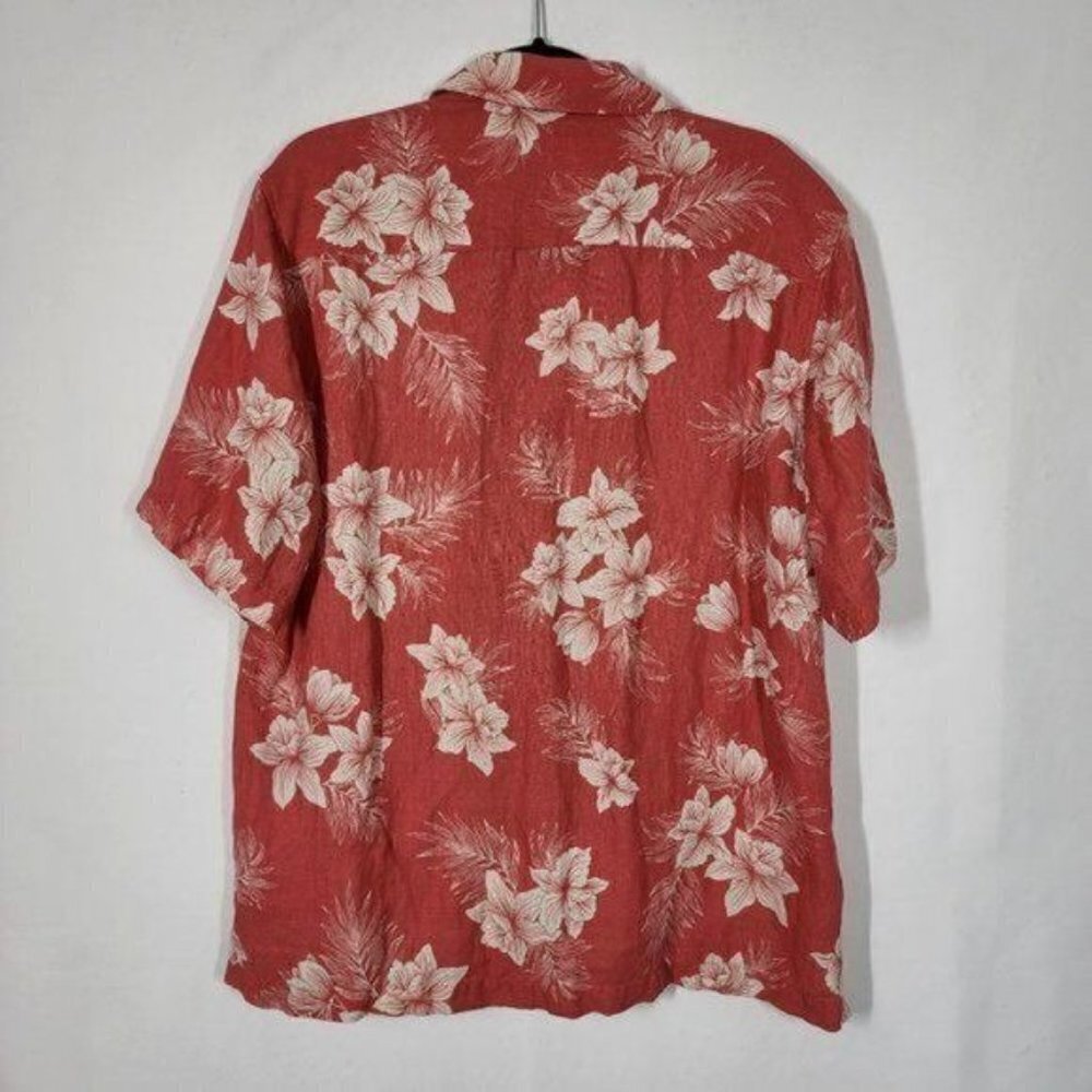 28 Palms Men's Relaxed Fit Silk + Linen Tropical Resort Wear Top Bahamas Travel - Picture 6 of 11
